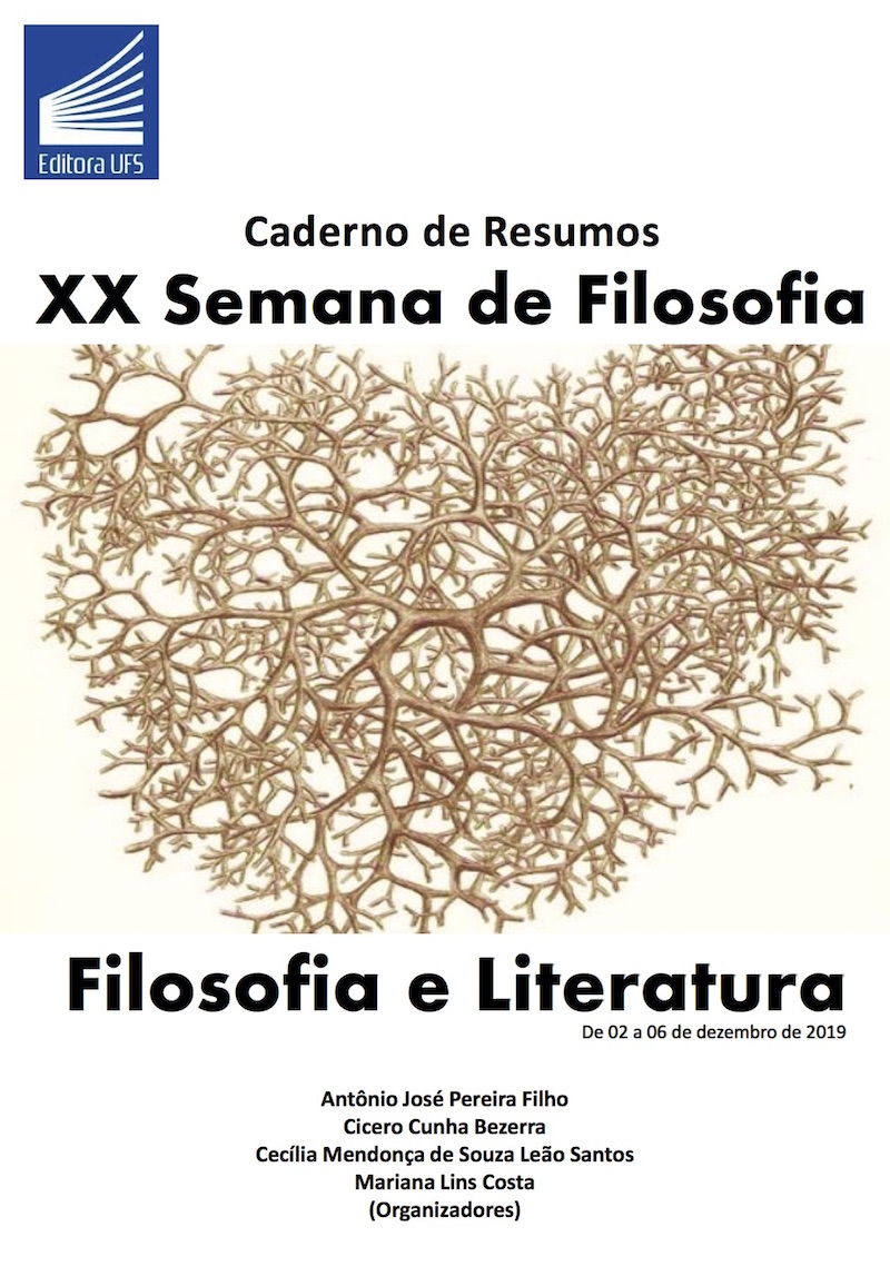 Capa do Caderno de Resumos da XX Semana de Filosofia